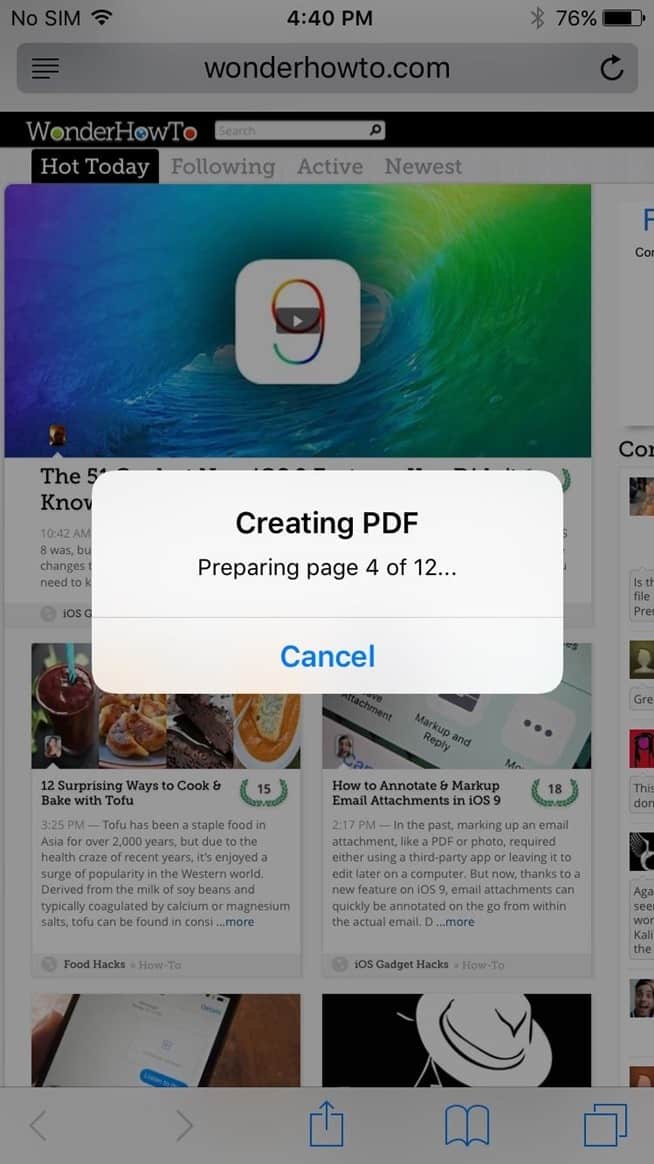 creating a PDF