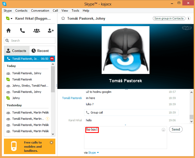 Skype Profile