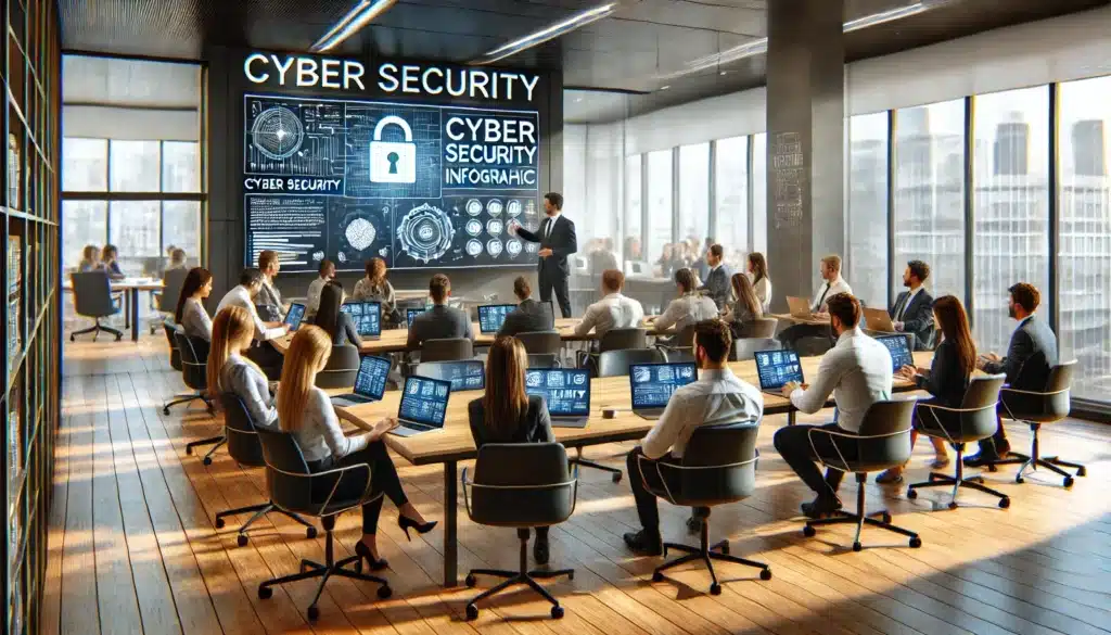 Image depicting an annual cyber security training session