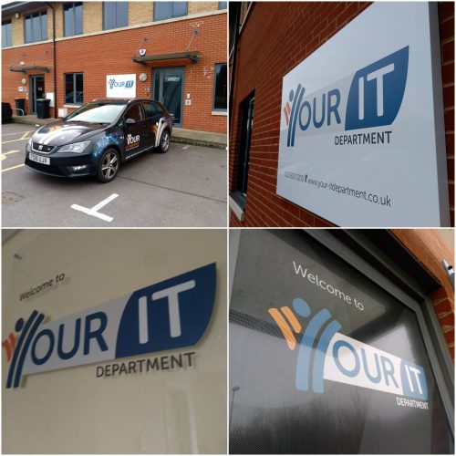 Building Signage Collage